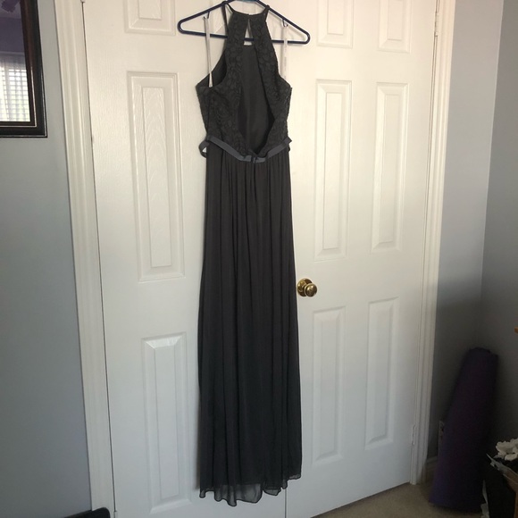 David’s Bridal Graphite Bridesmaid Dress size 8 - Picture 4 of 5